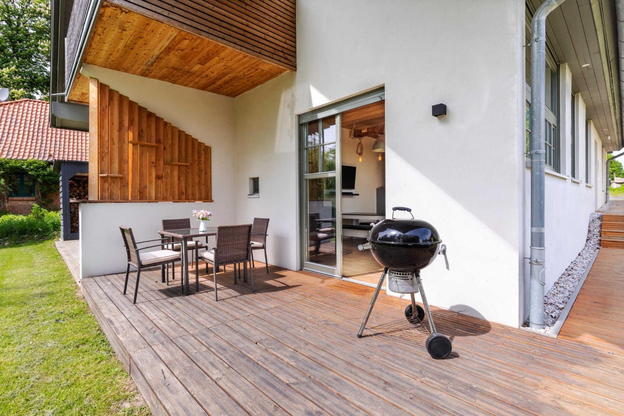 Ferienhaus Sonne Mond Und Sterne B Steffenshagen Bagian luar foto