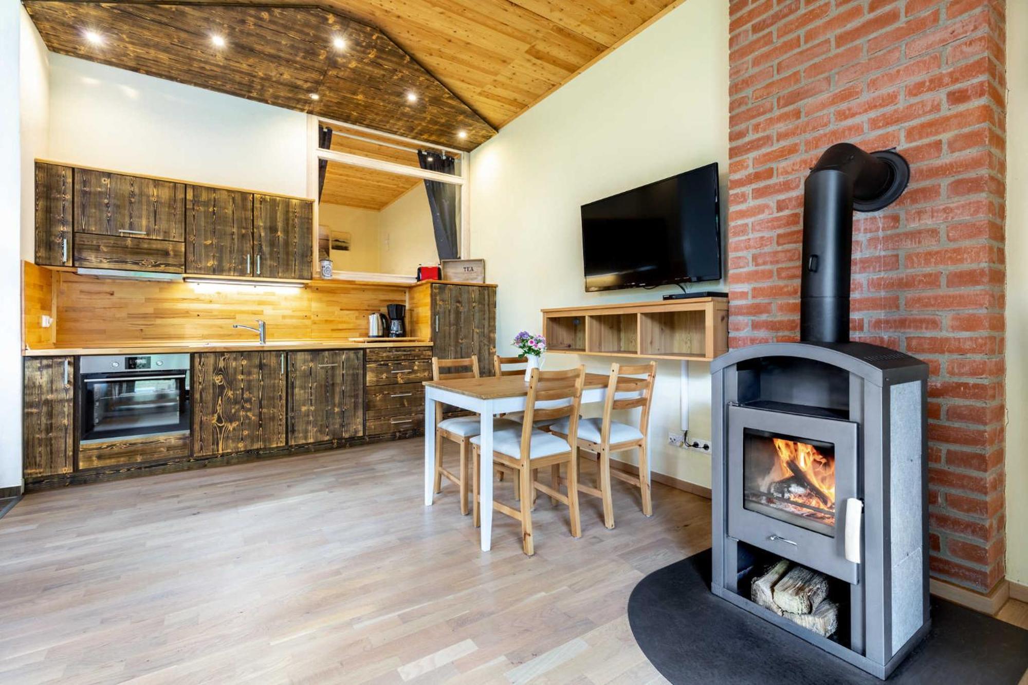 Ferienhaus Sonne Mond Und Sterne B Steffenshagen Bagian luar foto